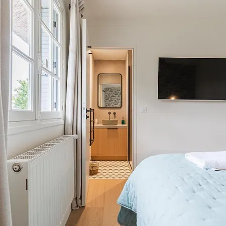 Luxueuse Chaumiere 4 Avec Piscine 빌라 도빌